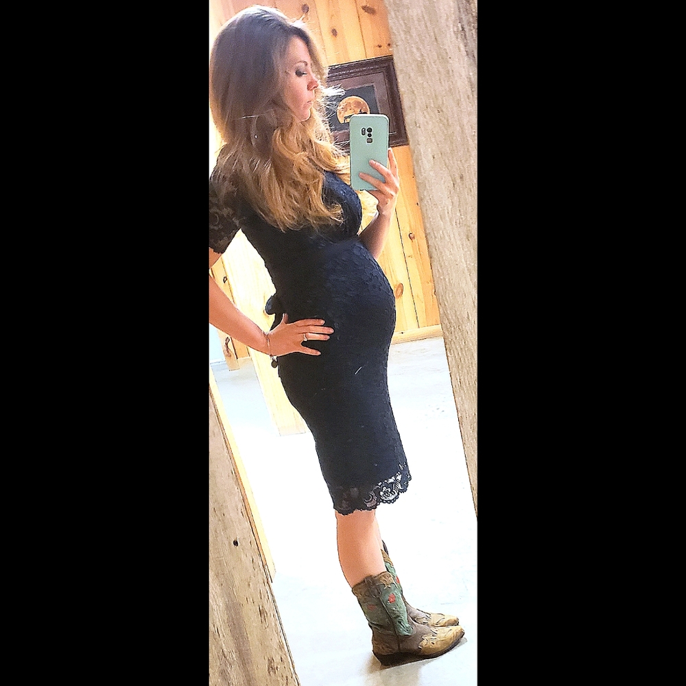 "hello miz" maternity dress